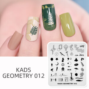 GEOMETRY 012 Nail Stamping Plate Geometry | KADS