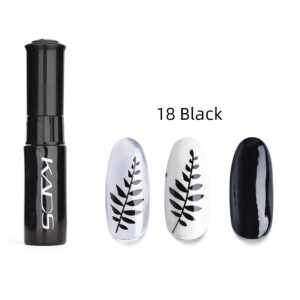 Nail Stamp Polish 10ml Black | KADS