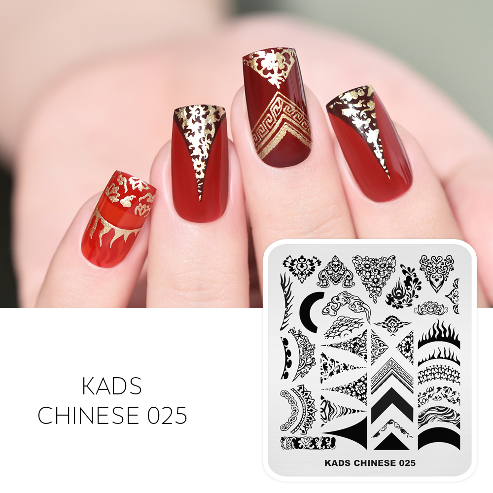 CHINESE 025 Nail Stamping Plate Totem | KADS