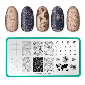 Placa Stamping de uñas Compass Quest (M601) | Maniology