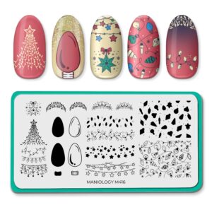 Placa Stamping de uñas Gleaming Lights (M416) | Maniology