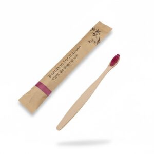 Cepillo de dientes hecho de bambú