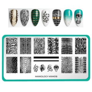 Placa Stamping de Uñas: Lado Salvaje: Desliza y Ataca