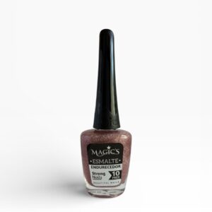Esmalte 129 Rosado Escarcha Dorada Magic’s – Brillo Glam