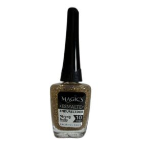 Esmalte Tradicional 156 Dorado Escarchado Magics | Brillo Glamuroso para Uñas en Colombia